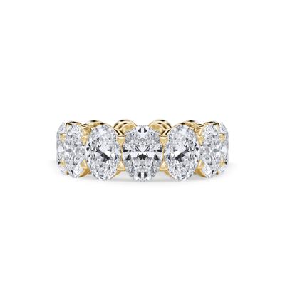 Lab Grown Diamond Oval Eternity Band in 18K Yellow Gold (13 ct. tw.)