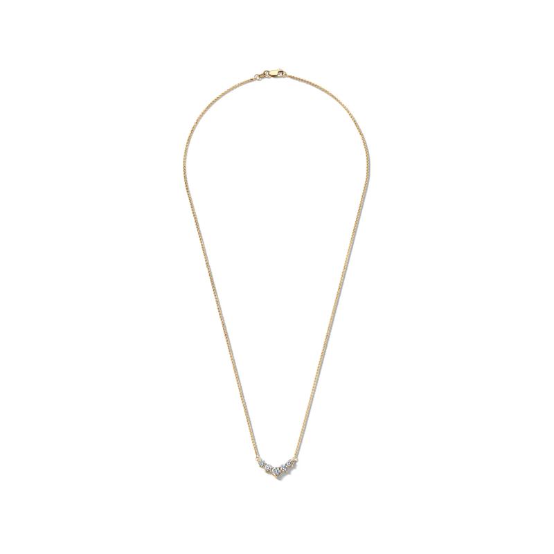1 ct. tw. Diamond Necklace in 14K Yellow Gold – Image 2 of 3