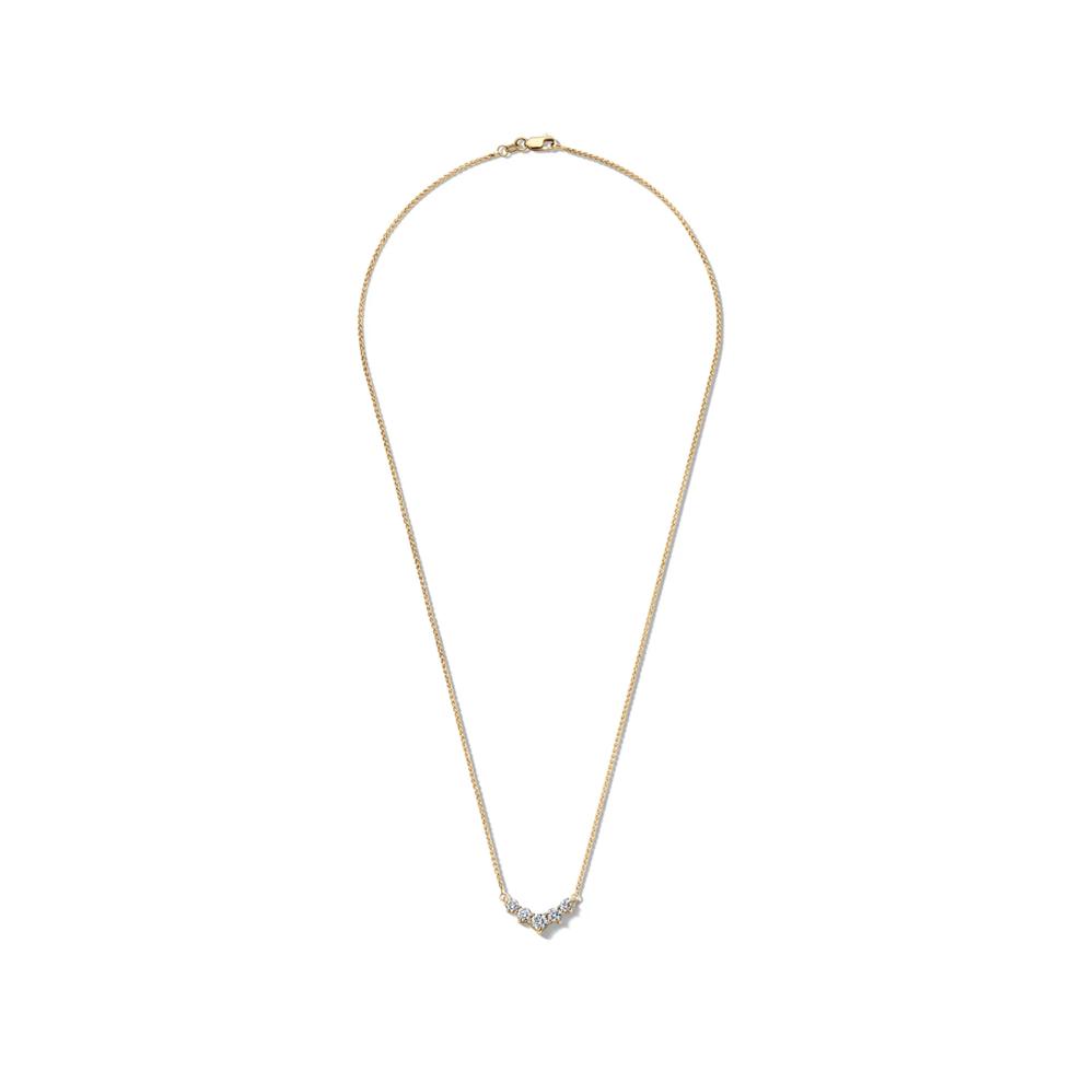 1 ct. tw. Diamond Necklace in 14K Yellow Gold – Image 2 of 4
