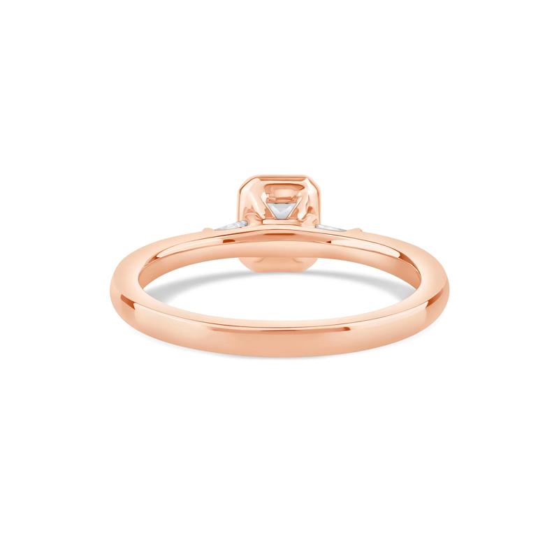 Radiant-Cut Diamond Engagement Ring in 14K Rose Gold &#40;1/2 ct. tw.&#41; – Image 4 of 4