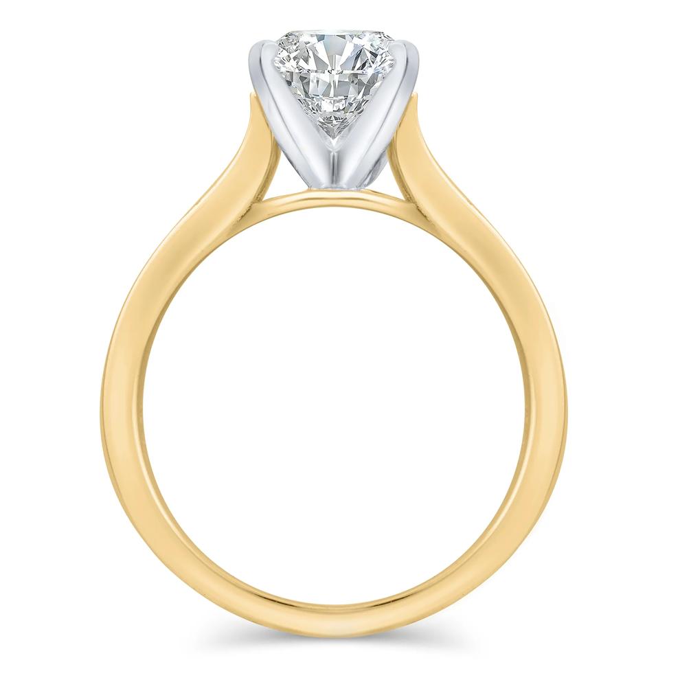 Split-Shank Semi-Mount Engagement Ring in 14K Gold (Setting Only) – Image 3 of 6