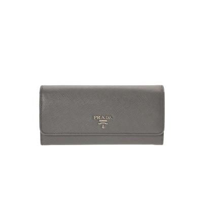Pre-Owned Prada Saffiano Leather Snap Wallet