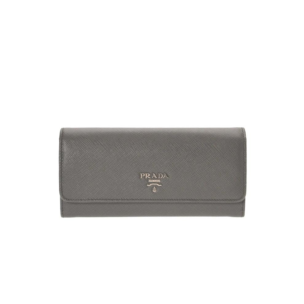 Pre-Owned Prada Saffiano Leather Snap Wallet – Image 1 of 8