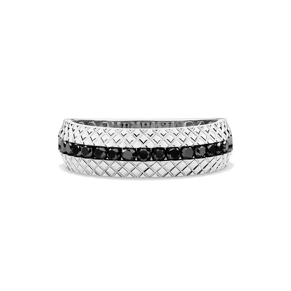 Black Diamond Band in 10K White Gold (1/2 ct. tw.) – Image 1 of 4