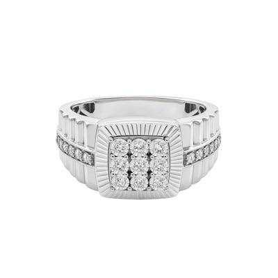 Men's Diamond Ring in Sterling Silver (1/4 ct. tw.)