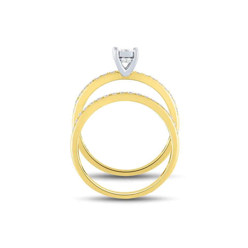 1/2 ct. tw. Diamond Engagement Set in 14K Yellow Gold – Image 3 of 5