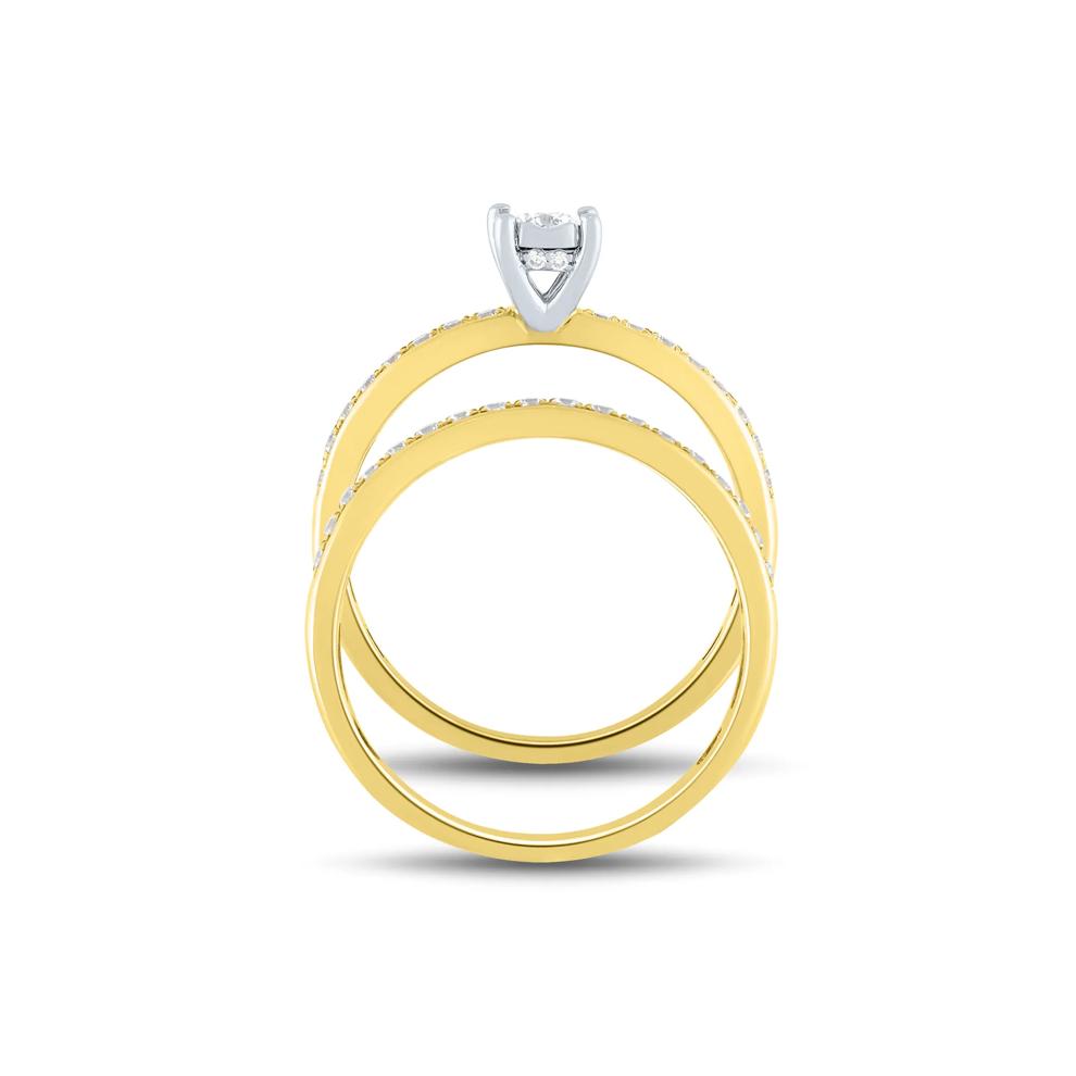 1/2 ct. tw. Diamond Engagement Set in 14K Yellow Gold – Image 3 of 5