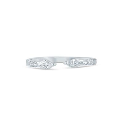 Lab Grown Diamond Marquise-Cut Open Band in 14K Gold