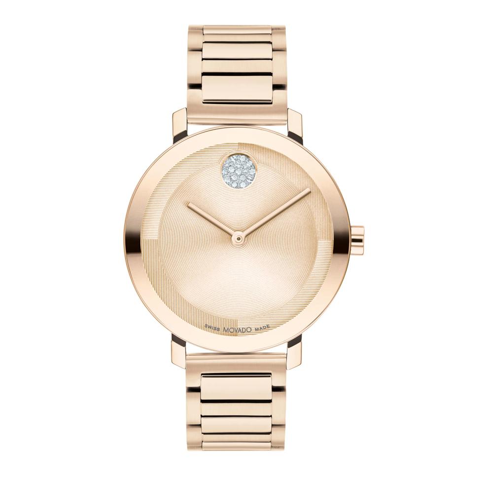 Evolution Ladies&rsquo; Dress Watch in Pale Rose Gold-Tone Ion-Plated Stainless Steel – Image 1 of 2