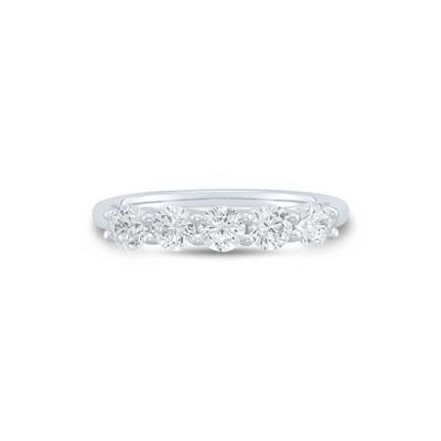 Five-Stone Diamond Anniversary Band in 10K Gold