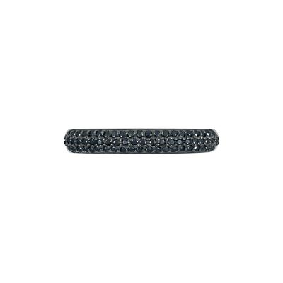 Black Diamond Dome Ring in Sterling Silver (1/3 ct. tw.)