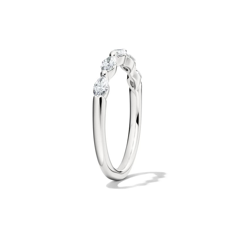 Lab Grown Diamond Marquise Anniversary Band in 14K White Gold &#40;1/2 ct. tw.&#41; – Image 3 of 4