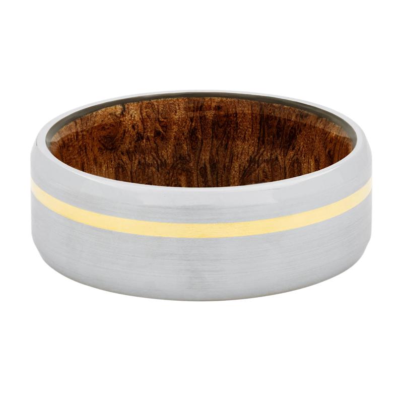 Pyinmaburl and 14K Yellow Gold Band in Cobalt Chrome – Image 1 of 3