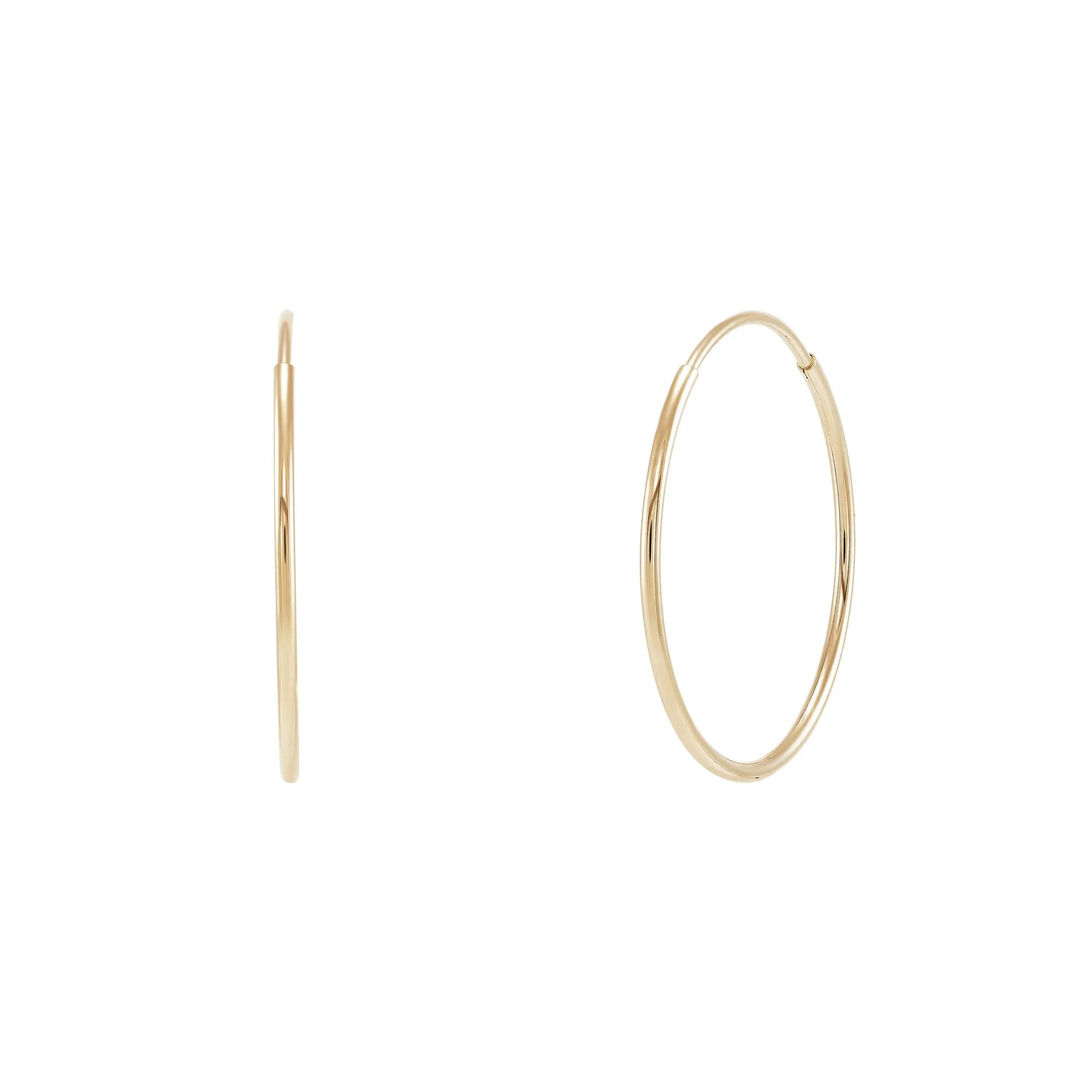 Endless Hoop Earrings in 14K Gold