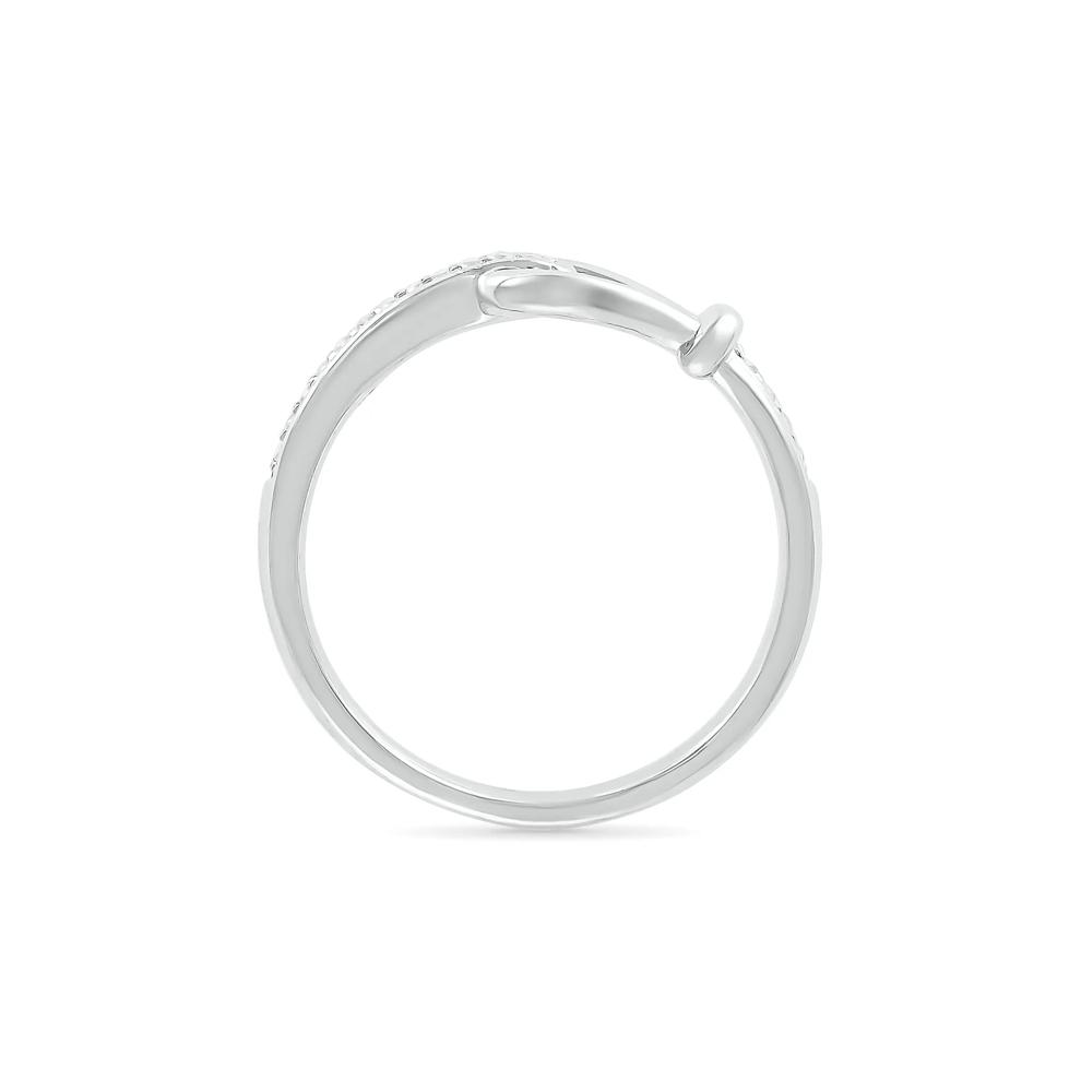 Diamond Accent Knot Ring in Sterling Silver – Image 2 of 5