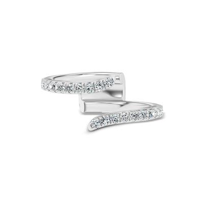 Lab Grown Diamond Bypass Insert in 14K White Gold (1/2 ct. tw.)