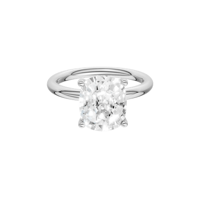 Lab Grown Diamond Elongated Cushion-Cut Engagement Ring in Platinum (4 ct. tw.)