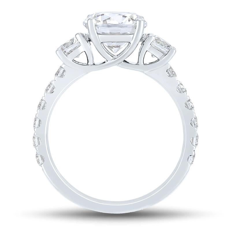 Lab Grown Diamond Three-Stone Engagement Ring in 14K White Gold &#40;3 ct. tw.&#41; – Image 2 of 3