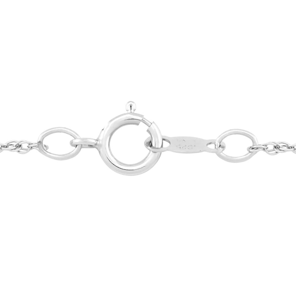 Lab-Created Pink Opal &amp; Lab-Created Pink &amp; White Sapphire Heart Pendant in Sterling Silver – Image 3 of 3