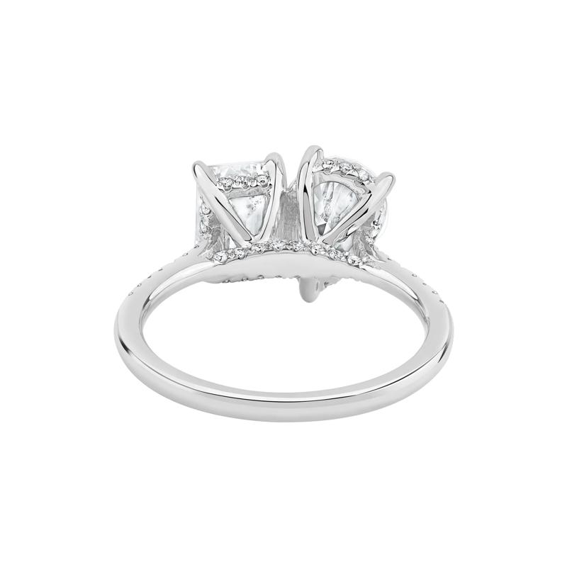 Gianna Lab Grown Diamond Toi et Moi Engagement Ring in 14K White Gold &#40;3 1/4 ct. tw.&#41; – Image 5 of 5
