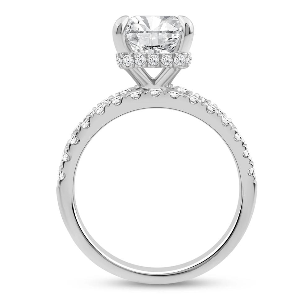 Lab Grown Diamond Radiant-Cut Bridal Set in 14K White Gold (5 ct. tw.) – Image 3 of 6