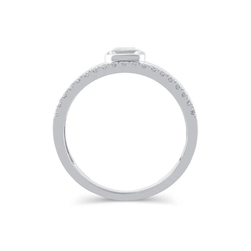 Lab Grown Diamond Multi-Row Anniversary Band in 10K White Gold &#40;1/2 ct. tw.&#41; – Image 2 of 3