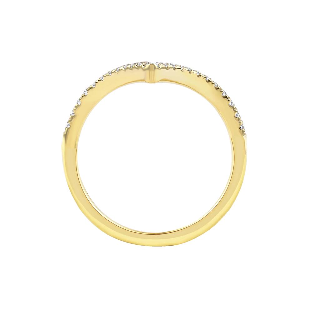 Ellis Lab Grown Diamond Chevron Band in 14K Yellow Gold (1/4 ct. tw.) – Image 2 of 5