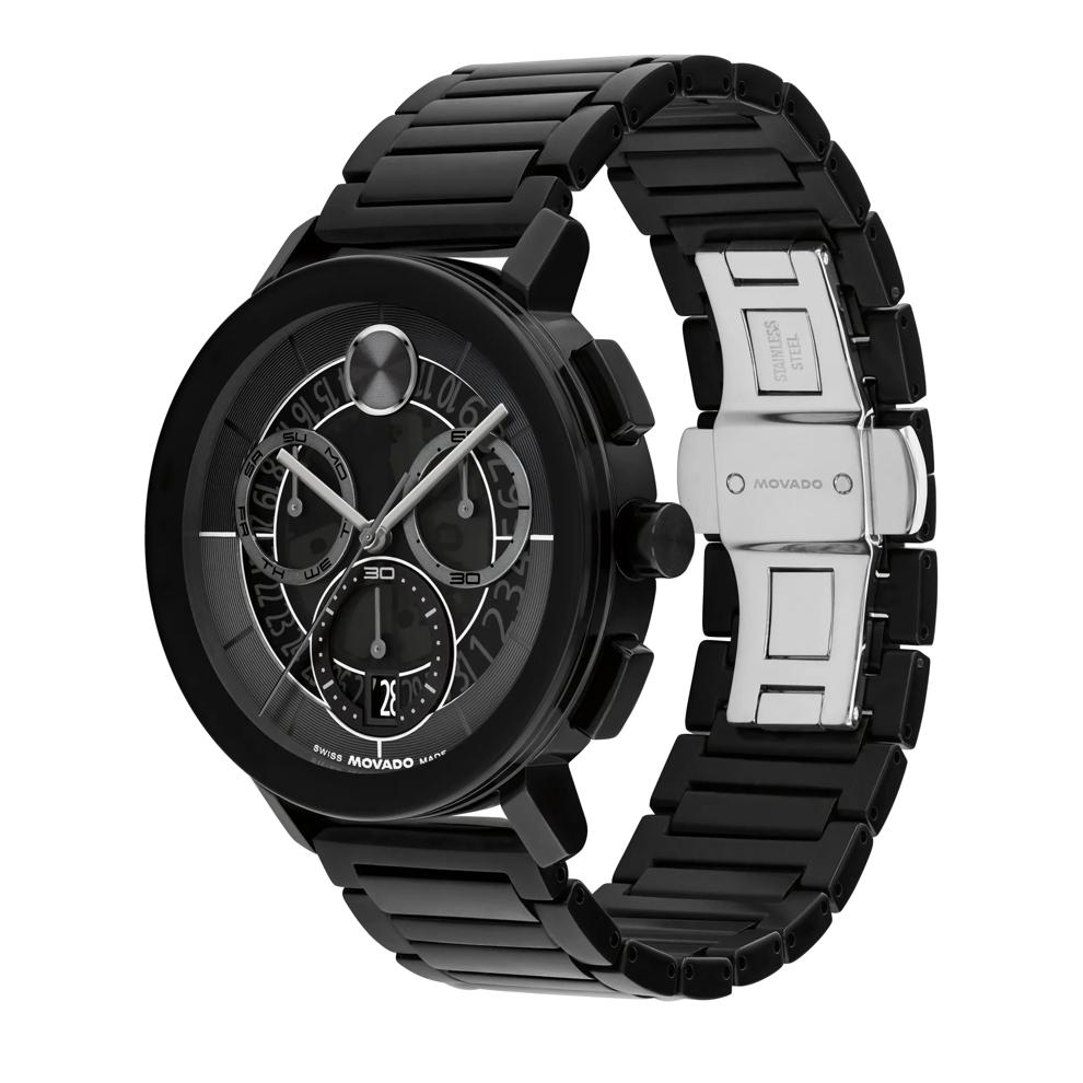 Men's Evolution Watch in Black Ion-Plated Stainless Steel, 42MM – Image 2 of 3