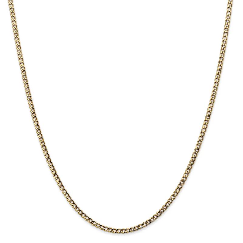 Curb Link Chain in 14K Yellow Gold, 18&quot; – Image 1 of 1