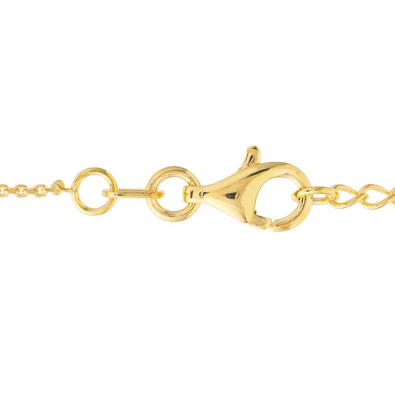 Radiant Cross Necklace in 14K Yellow Gold – Image 3 of 4