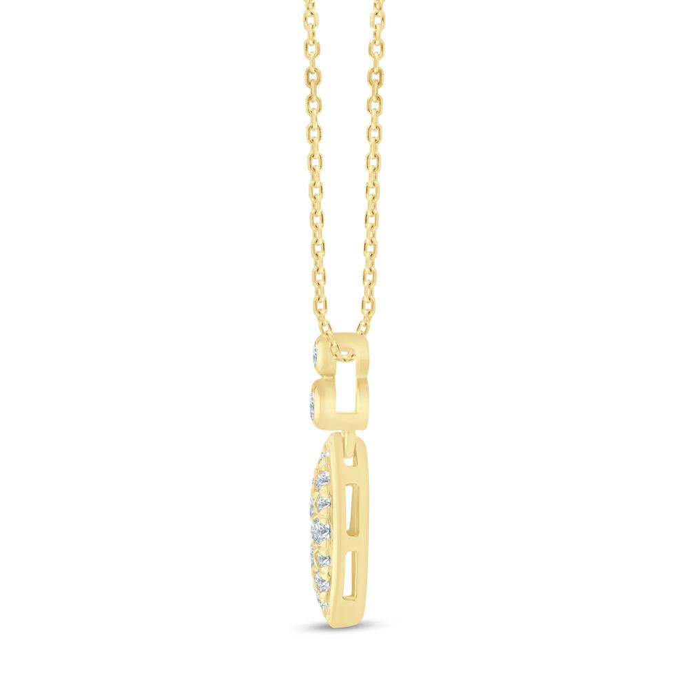 Diamond Pendant in 10K Yellow Gold (1/5 ct. tw.) – Image 2 of 3