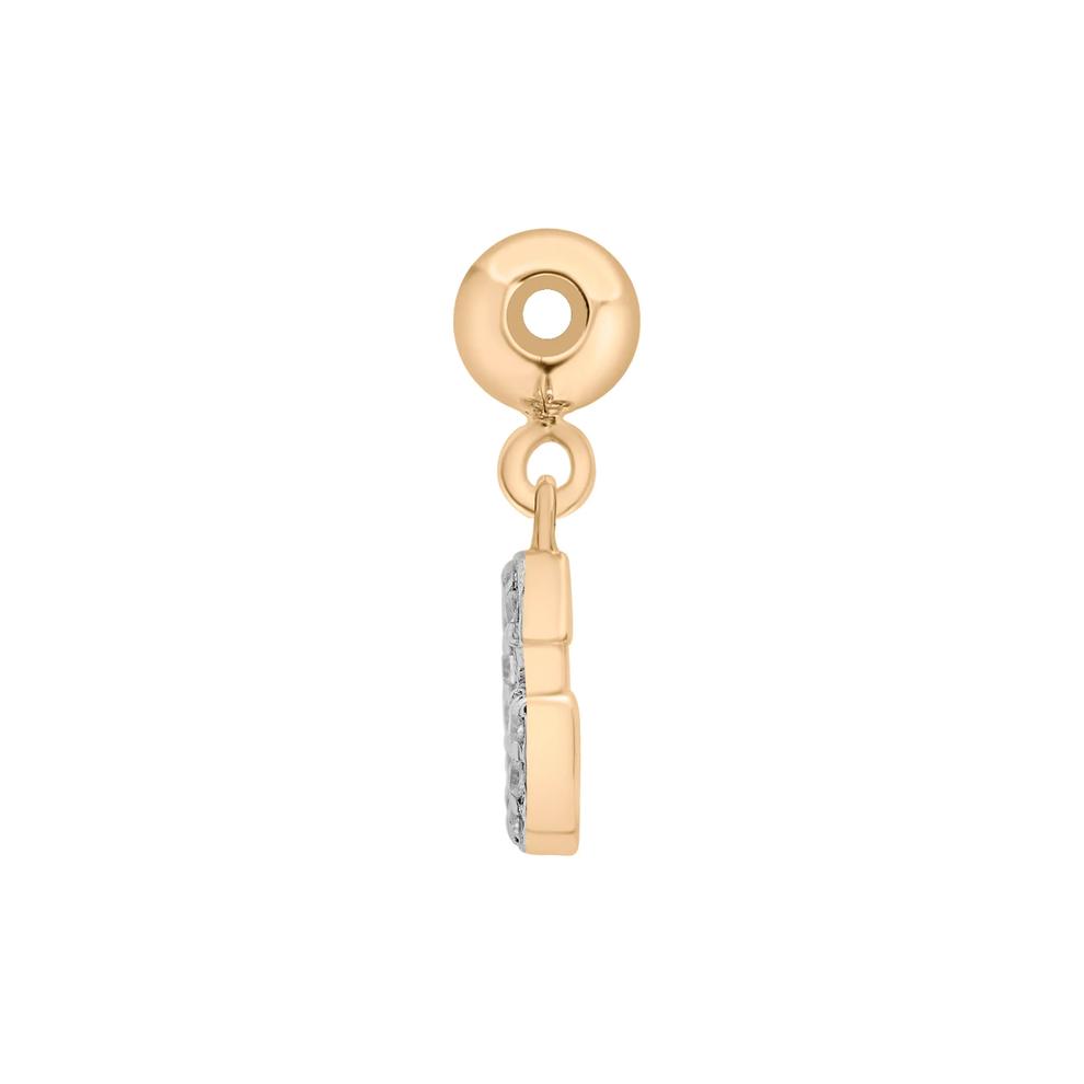 Diamond Accent G Initial Bead Charm in Vermeil – Image 2 of 3