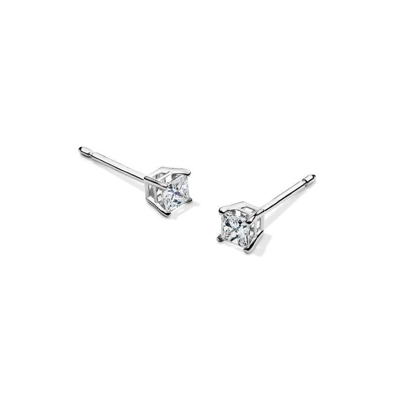 1/4 ct. tw. Diamond 4-Prong Stud Earrings in 10K White Gold – Image 1 of 4