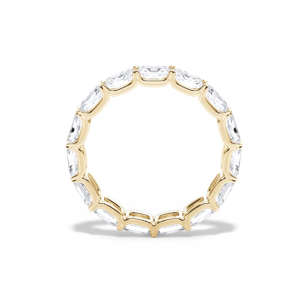 Lab Grown Diamond East-West U-Prong Eternity Band in 14K Yellow Gold (3 ct. tw.) – Image 2 of 4