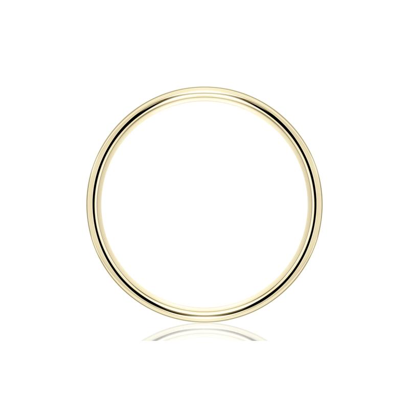 Thin Wedding Band in 14K Yellow Gold, 1.2mm – Image 2 of 3