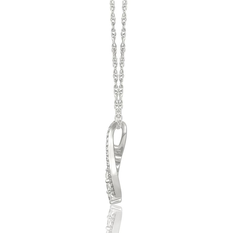 Diamond Pendant in 10K White Gold &#40;1/3 ct. tw.&#41; – Image 2 of 3