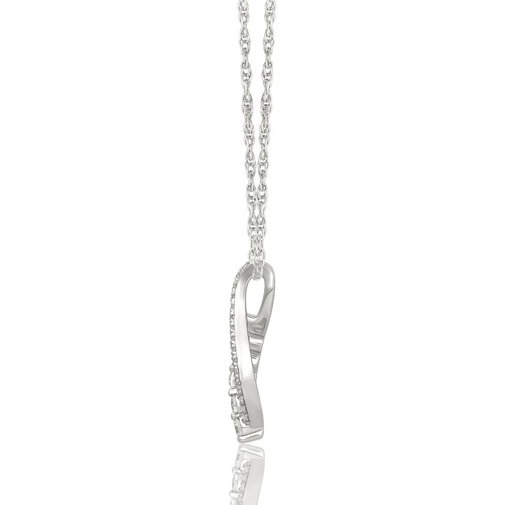 Diamond Pendant in 10K White Gold (1/3 ct. tw.) – Image 2 of 3