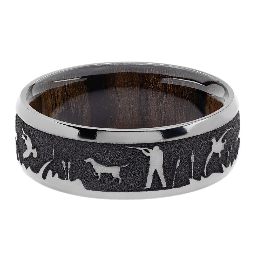 Men's Duck Hunt Band in Titanium and Cocobolo Hardwood, 8MM – Image 1 of 3