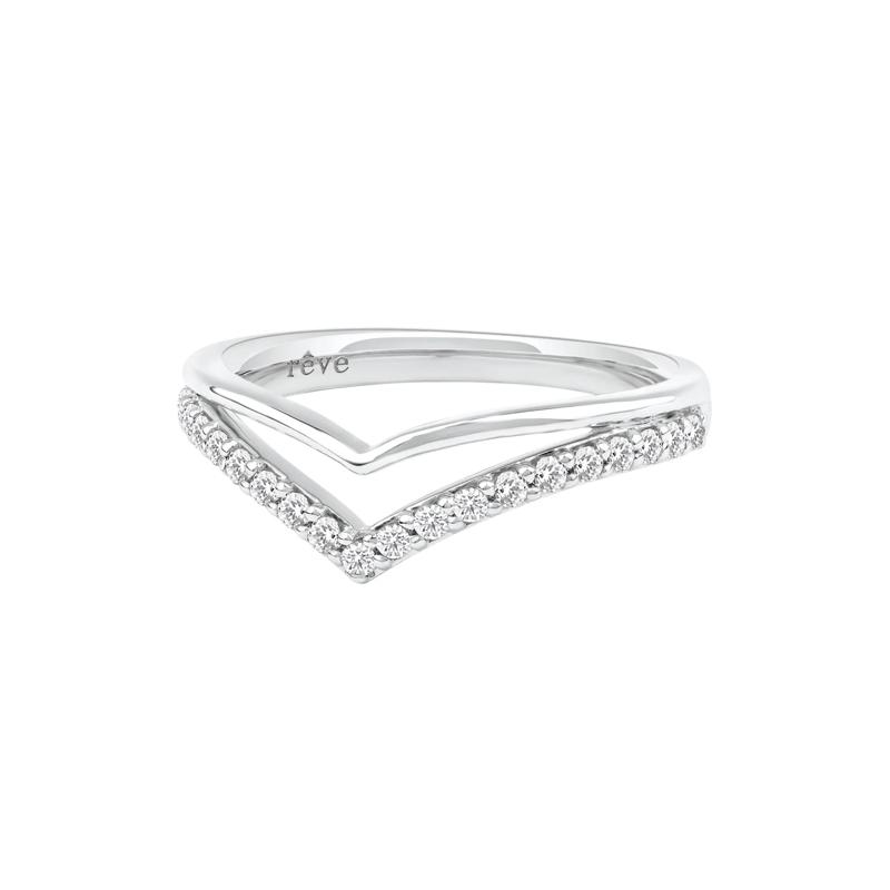 Archer Lab Grown Diamond Chevron Band in 14K White Gold &#40;1/4 ct. tw.&#41; – Image 5 of 5