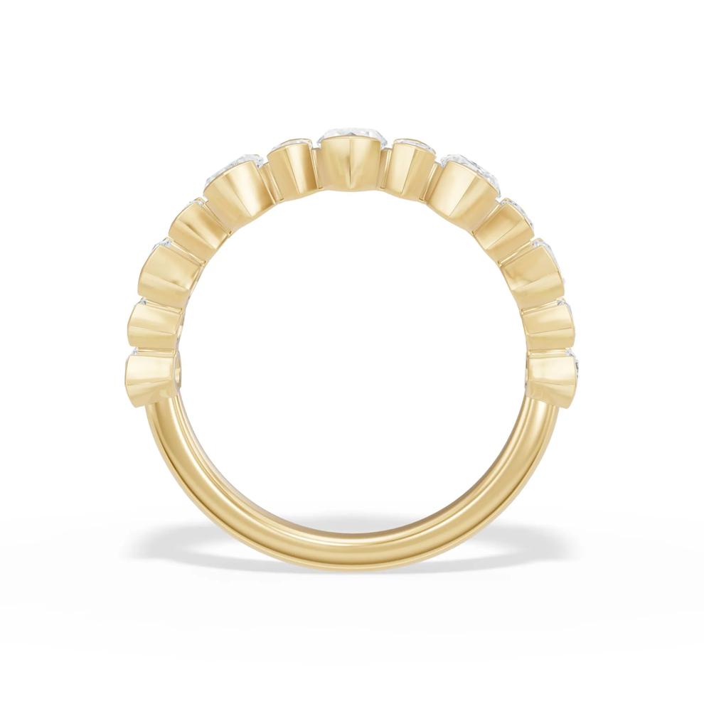 Lab Grown Diamond Marquise Band in 10K Yellow Gold (2 ct. tw.) – Image 2 of 4
