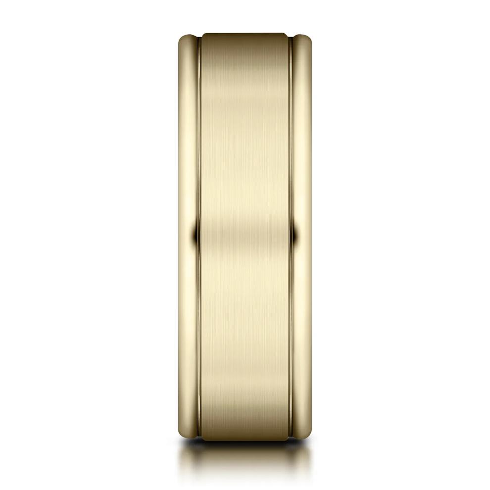 Men's Comfort Fit Band in 10K Yellow Gold, 6MM – Image 3 of 3