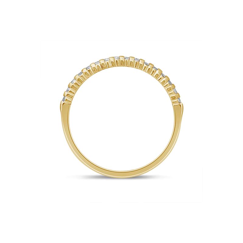 Diamond Prong-Set Anniversary Band in 10K Yellow Gold &#40;1/7 ct. tw.&#41; – Image 2 of 3