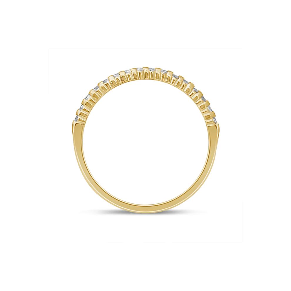 Diamond Prong-Set Anniversary Band in 10K Yellow Gold (1/7 ct. tw.) – Image 2 of 3