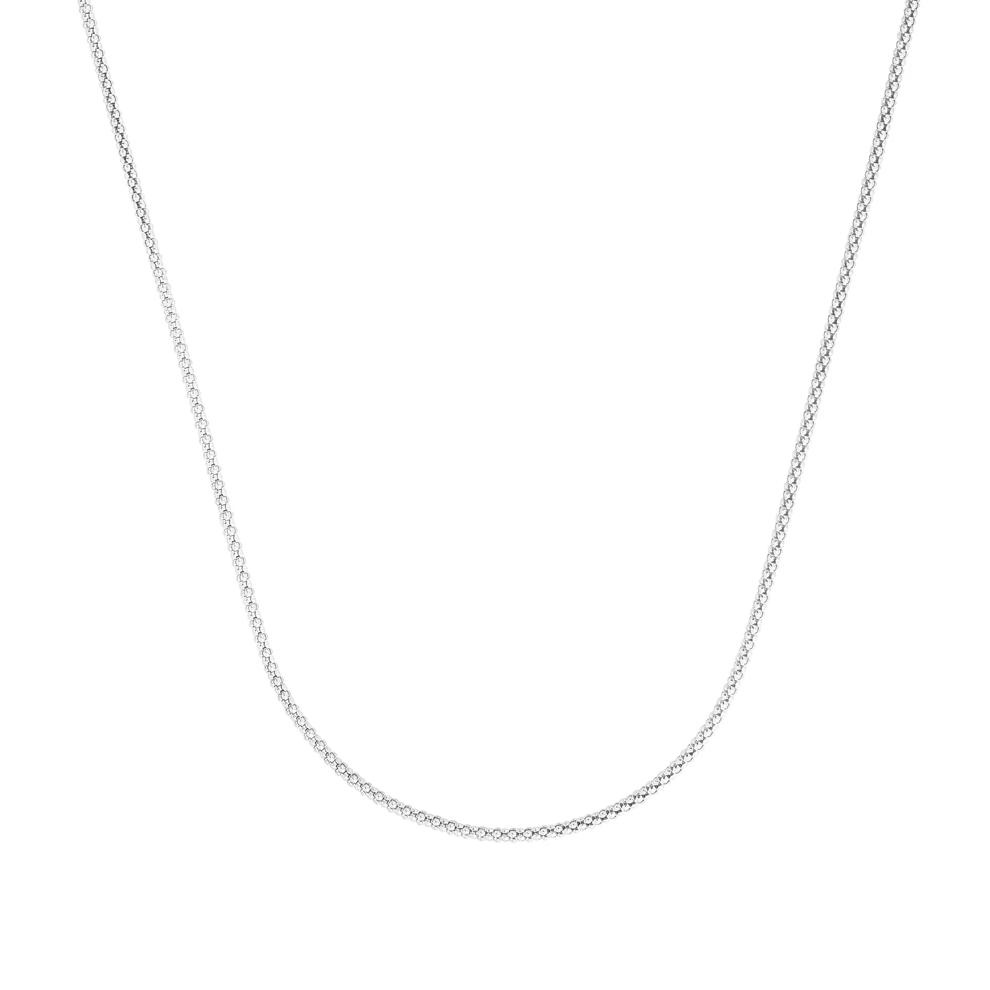 Popcorn Chain Necklace in Sterling Silver, 1.8MM, 18" – Image 1 of 2