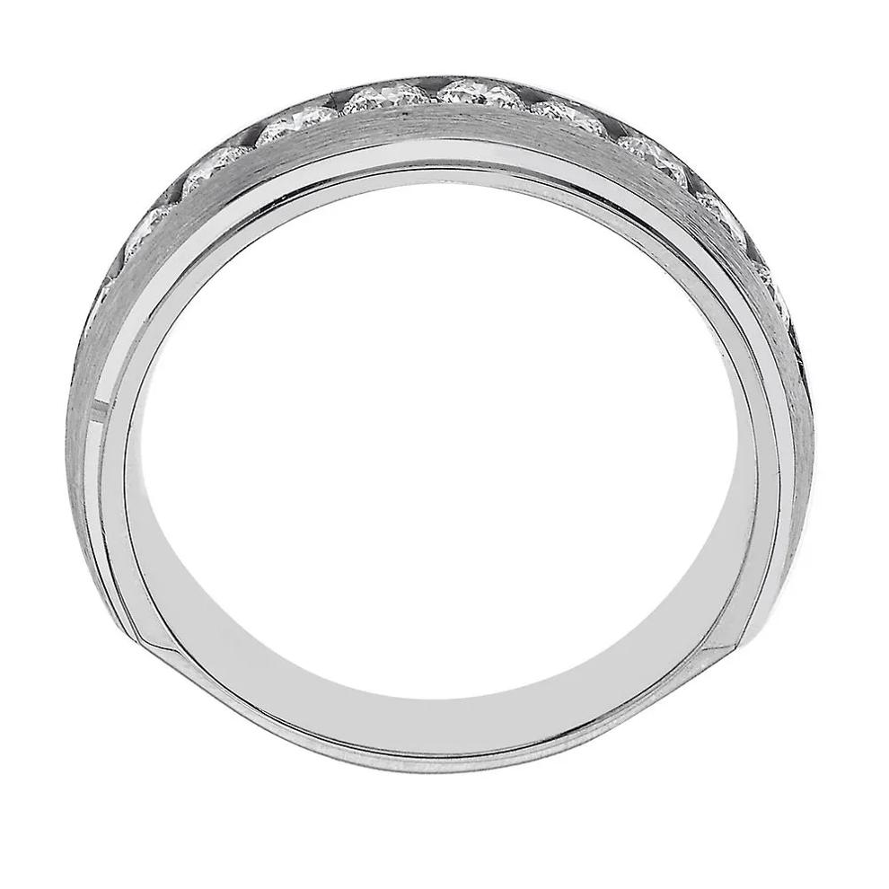 Men's 1/2 ct. tw. Diamond Band in 10K White Gold, 4.5MM – Image 2 of 3