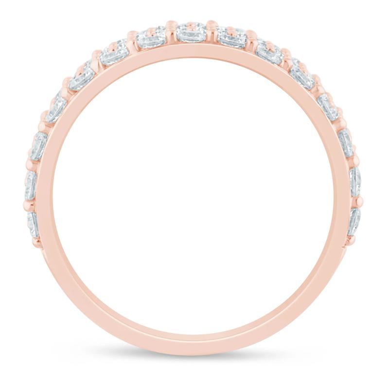 Lab Grown Diamond Pave Multi Row Band in 14K Rose Gold (2 ct. tw.) – Image 2 of 3