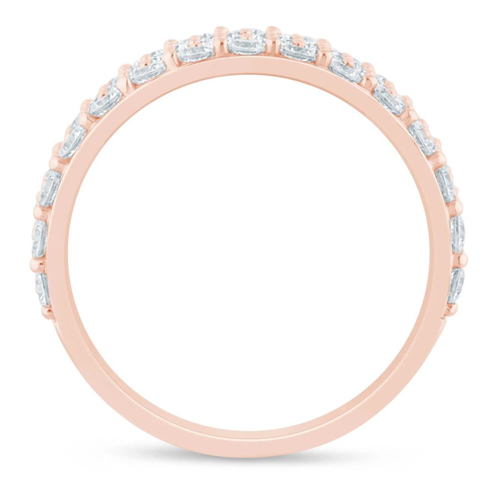 Lab Grown Diamond Pave Multi Row Band in 14K Rose Gold (2 ct. tw.) – Image 2 of 3
