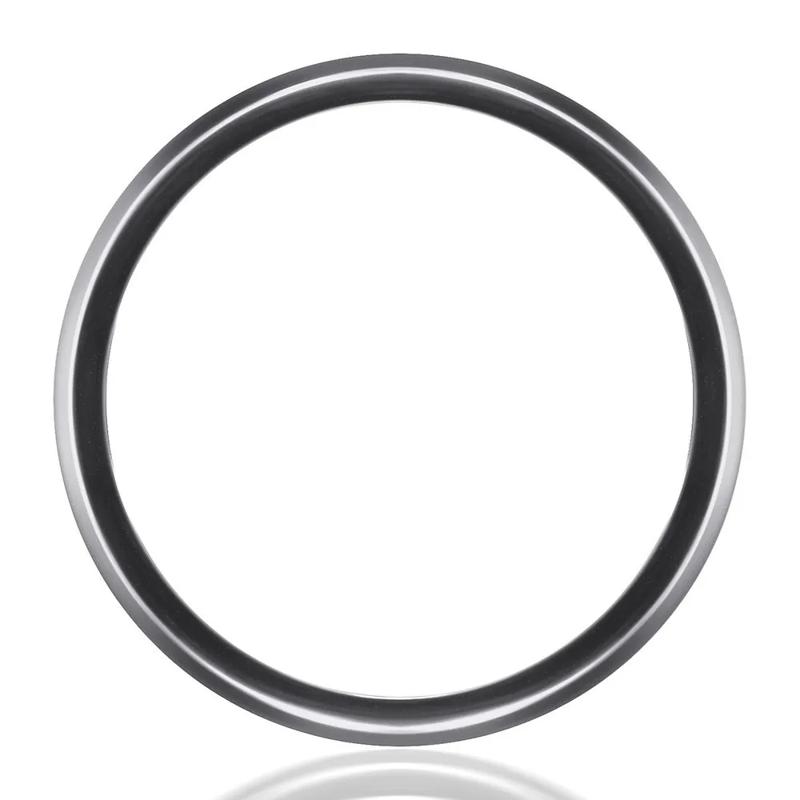 Men&#39;s Satin Finish Band in Tantalum, 8MM – Image 2 of 3