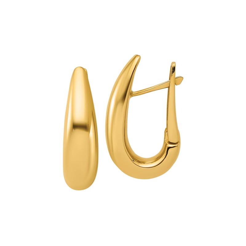 Tapered Teardrop Earrings in 14K Yellow Gold – Image 1 of 1