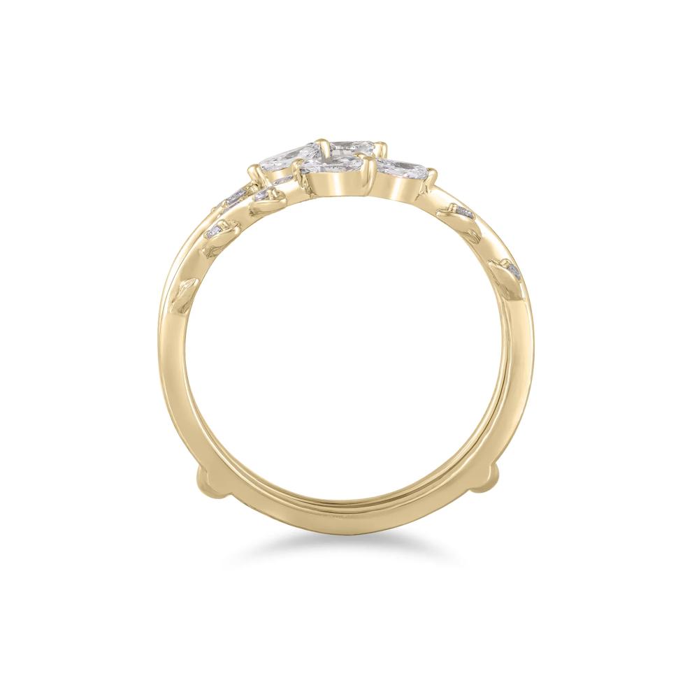 Lab Grown Diamond Round and Marquise Insert in 14K Yellow Gold (3/8 ct. tw.) – Image 2 of 4